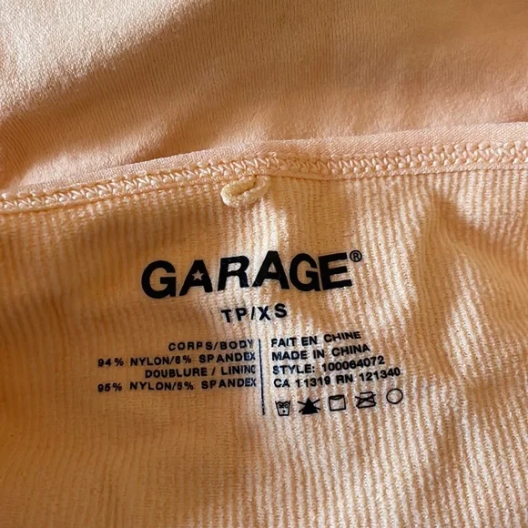 Orange Ribbed Tank - Picture 3 of 3